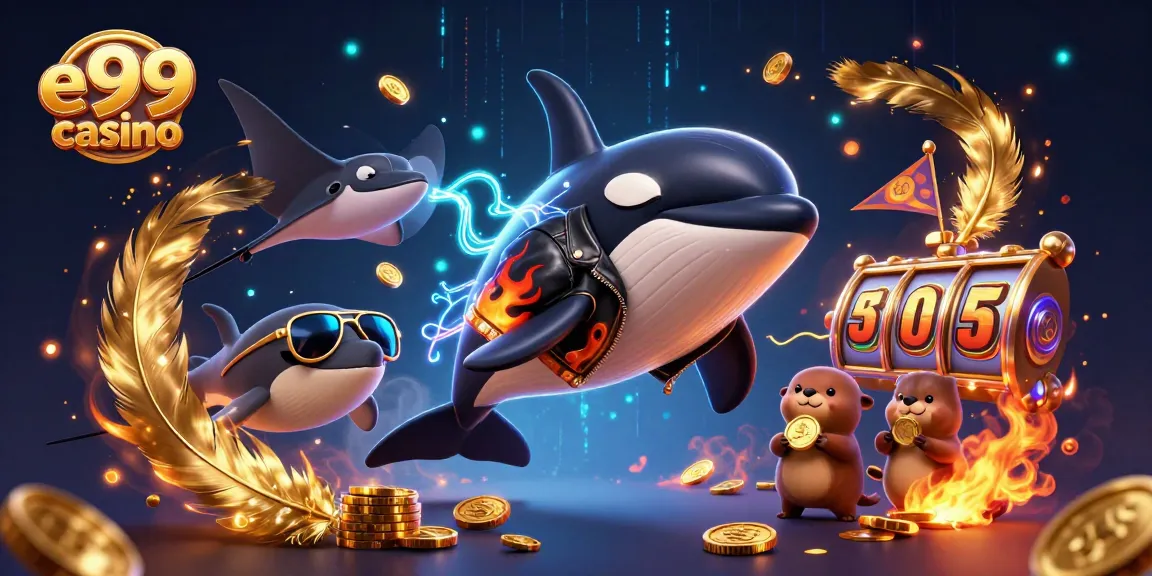 Experience thrilling gameplay at e99 casino with engaging animated characters and rich casino elements.