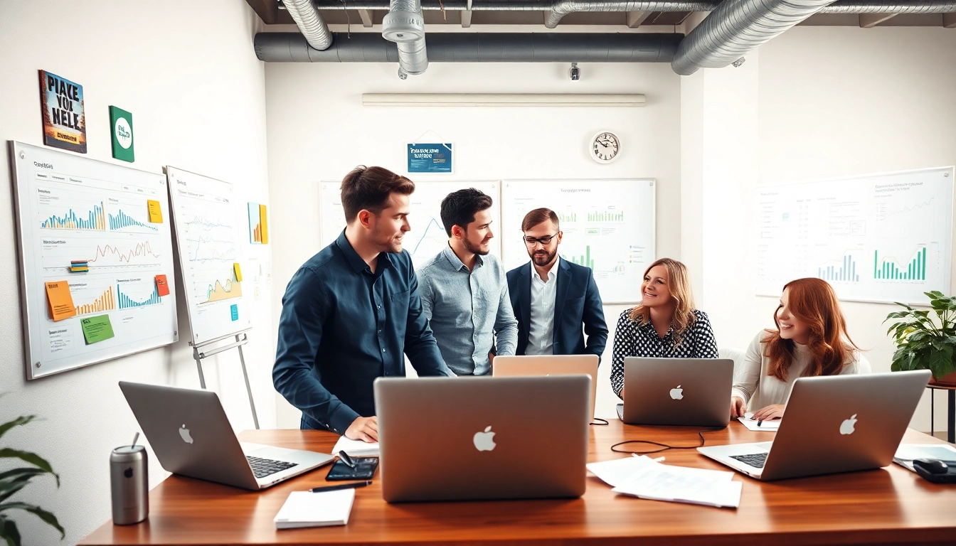 Maximize your Google ads edmonton strategy with a professional marketing team collaborating.