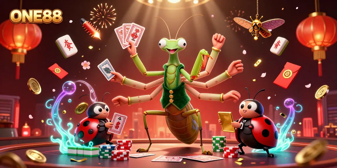 Experience thrilling gaming at ONE88 with a vibrant, engaging casino scene featuring dynamic characters.