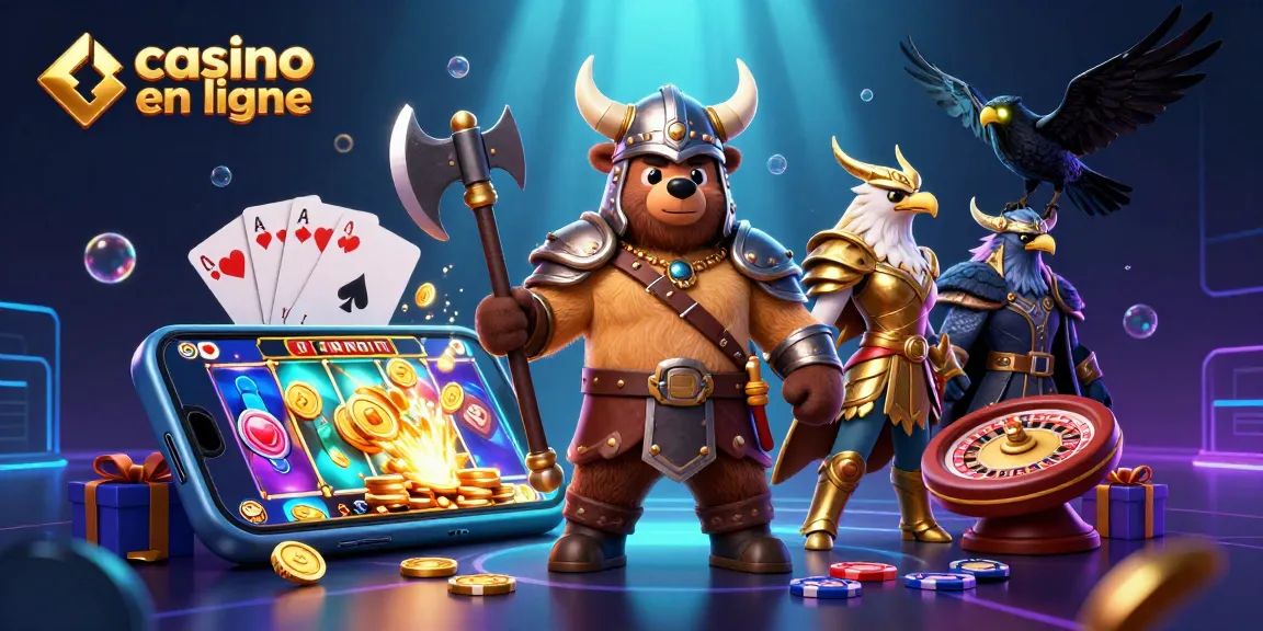 Jouez à casino en ligne avec un ours viking et une aigle valkyrie dans ce monde fantastique.