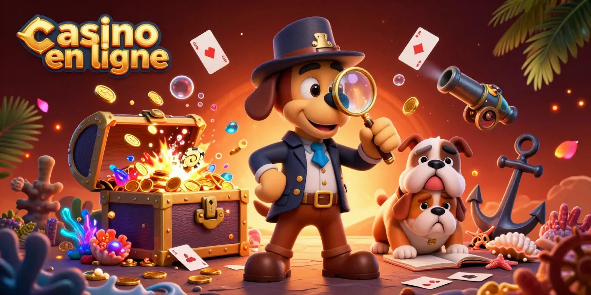 Examinez le trésor de jeux avec des illustrations riches du casino en ligne.