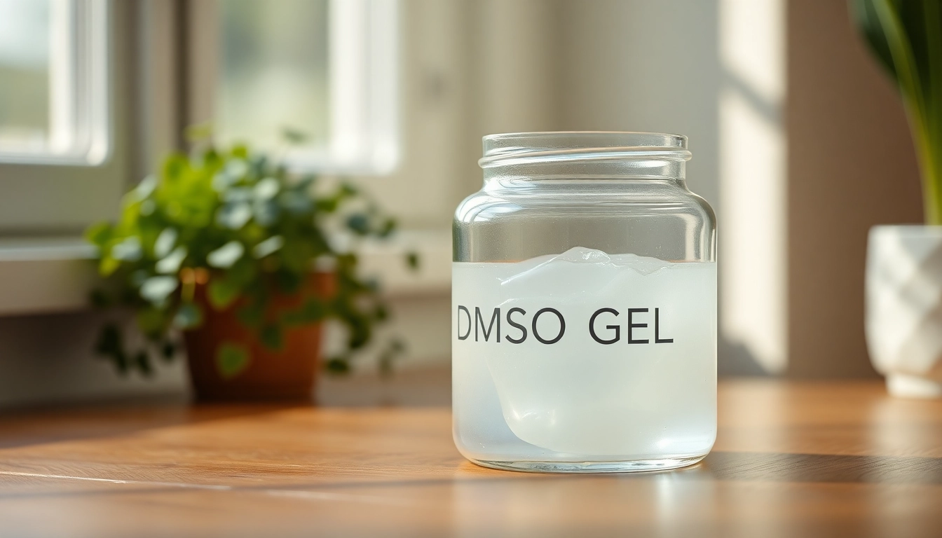Discover the high-quality dmso gel in a serene, natural setting highlighting its purity.